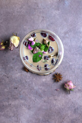 ice coffe in the glass