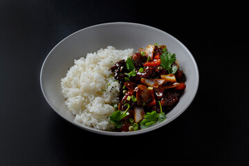 rice with meat
