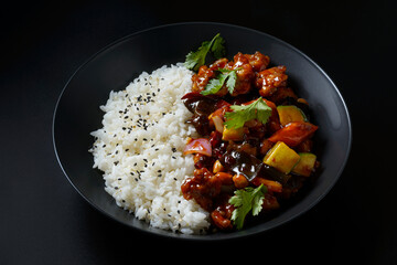 rice with meat