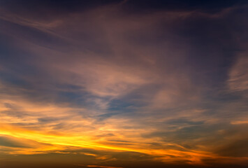 Abstract nature background colorfull clouds puffy fluffy cloudscape sky