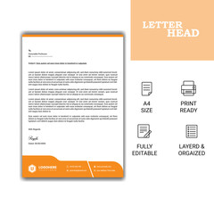 Stylist Modern abstract creative clean minimalist colorful letterhead Vector design