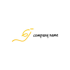 GJ Handwritten Logo for Identity