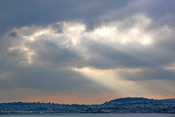 Storm clouds over Torbay, Devon	
