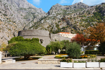 Fototapeta na wymiar Citadel. Fortress of Kotor. Fortress of St. John. Kotor. Montenegro