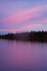 Obraz na płótnie Canvas Autumn colors in the taiga and tundra of Finland, Europe
