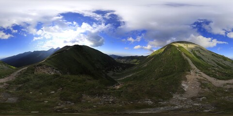 Mountains in the summer HDRI Panorama