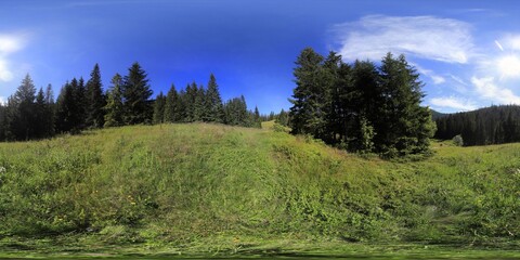 Fototapeta na wymiar Tatra Mountains in Summer HDRI Panorama