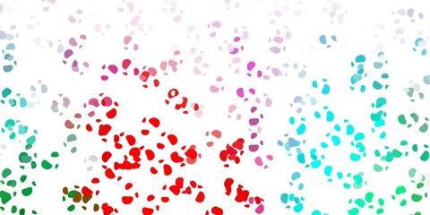 Light green, red vector pattern with abstract shapes.