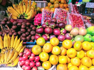 Organic fresh fruit market in Bali, Indonesia 