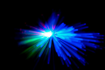 optical fiber light explosion effect