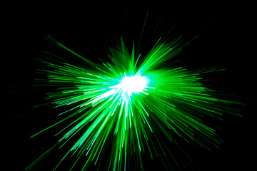 optical fiber light explosion effect