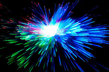 optical fiber light explosion effect