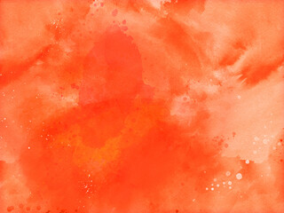 Watercolor color texture background. Orange watercolor abstraction. Artistic background.