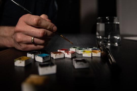 Malen mit Aquarell, Wasserfarbe