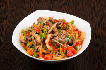 meat in vegetable stew