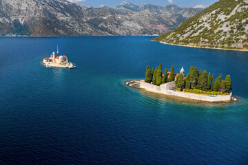 Saint George Island, Benedictine Abbey, Monastery. Perast. Montenegro