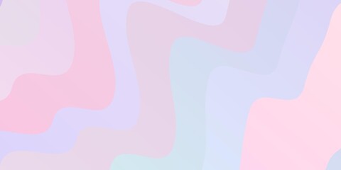 Light Purple, Pink vector background with curves.