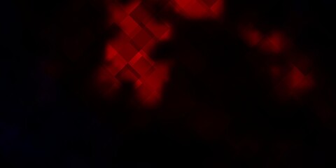 Dark Red vector background with rectangles.