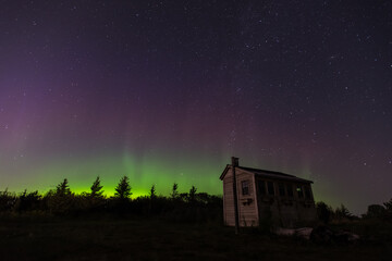 Night sky with northern lights