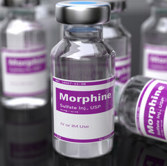 Morphine sulfate injection with bottle - 401710579