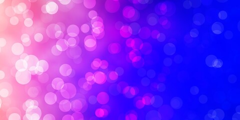 Light Blue, Yellow vector template with circles.