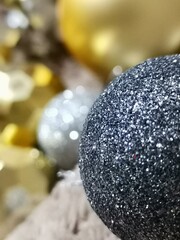 silver christmas ball