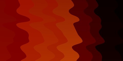 Dark Orange vector template with curves.