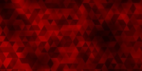 Dark Green, Red vector background with polygonal style.