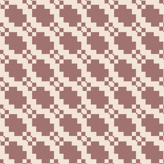 Vector seamless pattern with diamond grid, net, lattice, mesh, squares. Ethnic style. Brown and beige geometric texture. Simple abstract background. Repeat design for decor, print, wallpaper, fabric