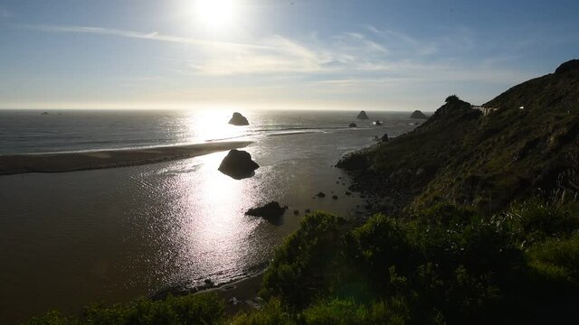afternoon at the pacific coast
