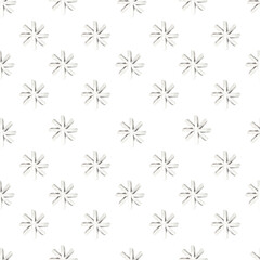 Christmas pattern with snowflakes. New years  theme. Pencil isolated illustration on a white background. Seamless pattern, illustration for postcards, posters, textile design and other things.