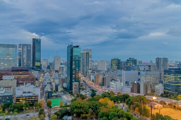 Obraz premium 東京都の夕暮れ