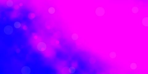 Light Pink, Blue vector template with circles.