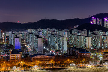 Obraz premium Gwangmyeong City Night Scenic Area, Gyeonggi-do Province, South Korea 2