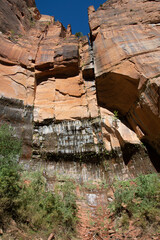 Geological formations at  Zion National Park in Utah