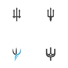 Set Trident Logo Template vector icon illustration design