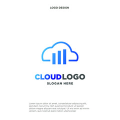 cloud logo template vector symbol