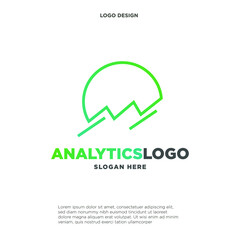 Analytics Logo Template Design Vector, Emblem, Design Concept, Creative Symbol, Icon