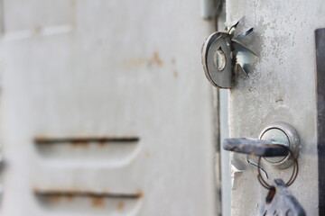 Old storage cabinet, Metal cupboard locker