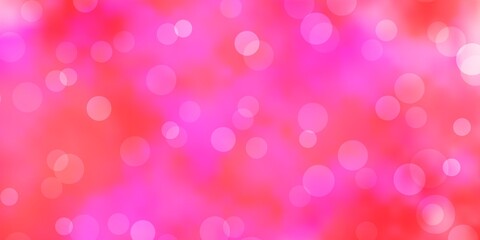 Light Pink vector texture with disks.