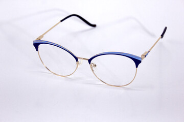 Blue eye glasses