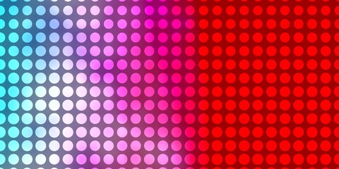 Light Blue, Red vector background with circles.