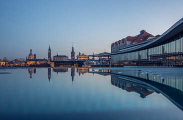 Blick auf Dresden von Kongresszentrum 