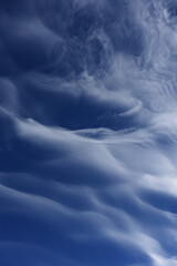 movement of cloud over sky.