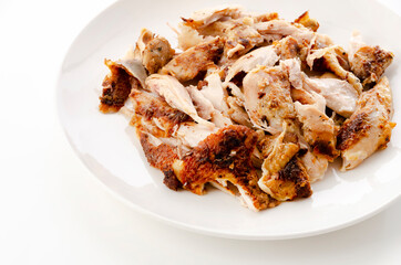 ほぐしたローストチキン