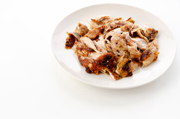 ほぐしたローストチキン