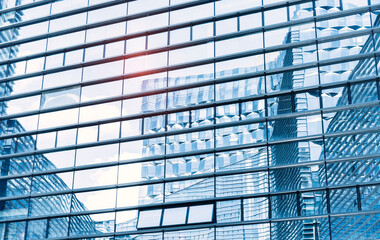Obraz na płótnie Canvas modern Building Glass facade Business background