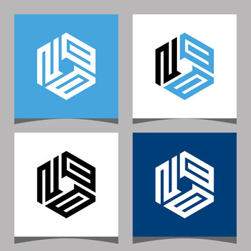 Creative initial letter NCC logo design concept