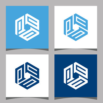 Creative initial letter PCC logo design concept