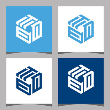 Creative initial letter TCC logo design concept